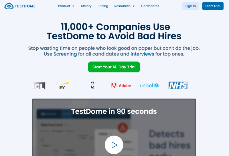 TestGorilla vs Testdome