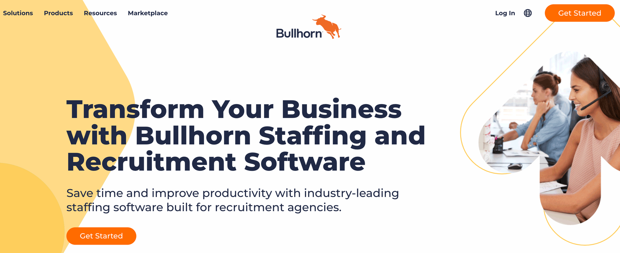 Bullhorn landing page