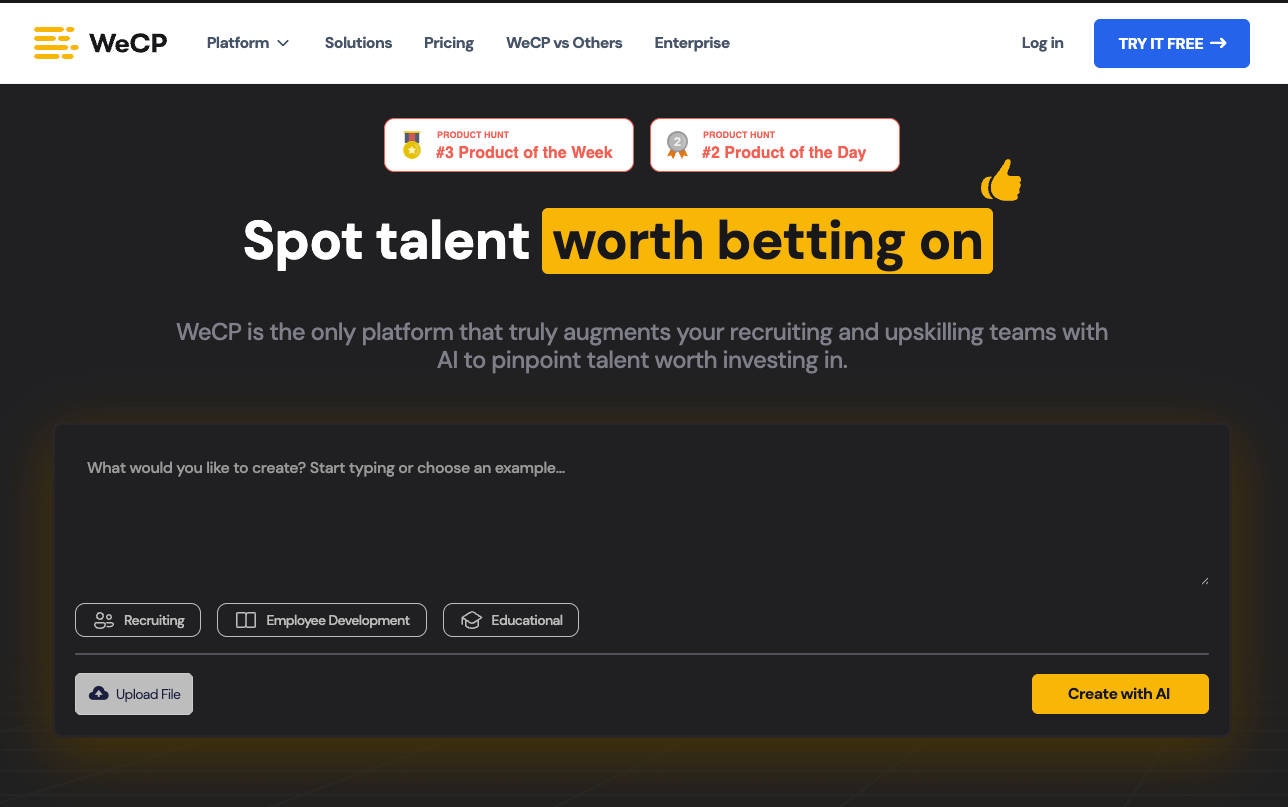 wecp landing page