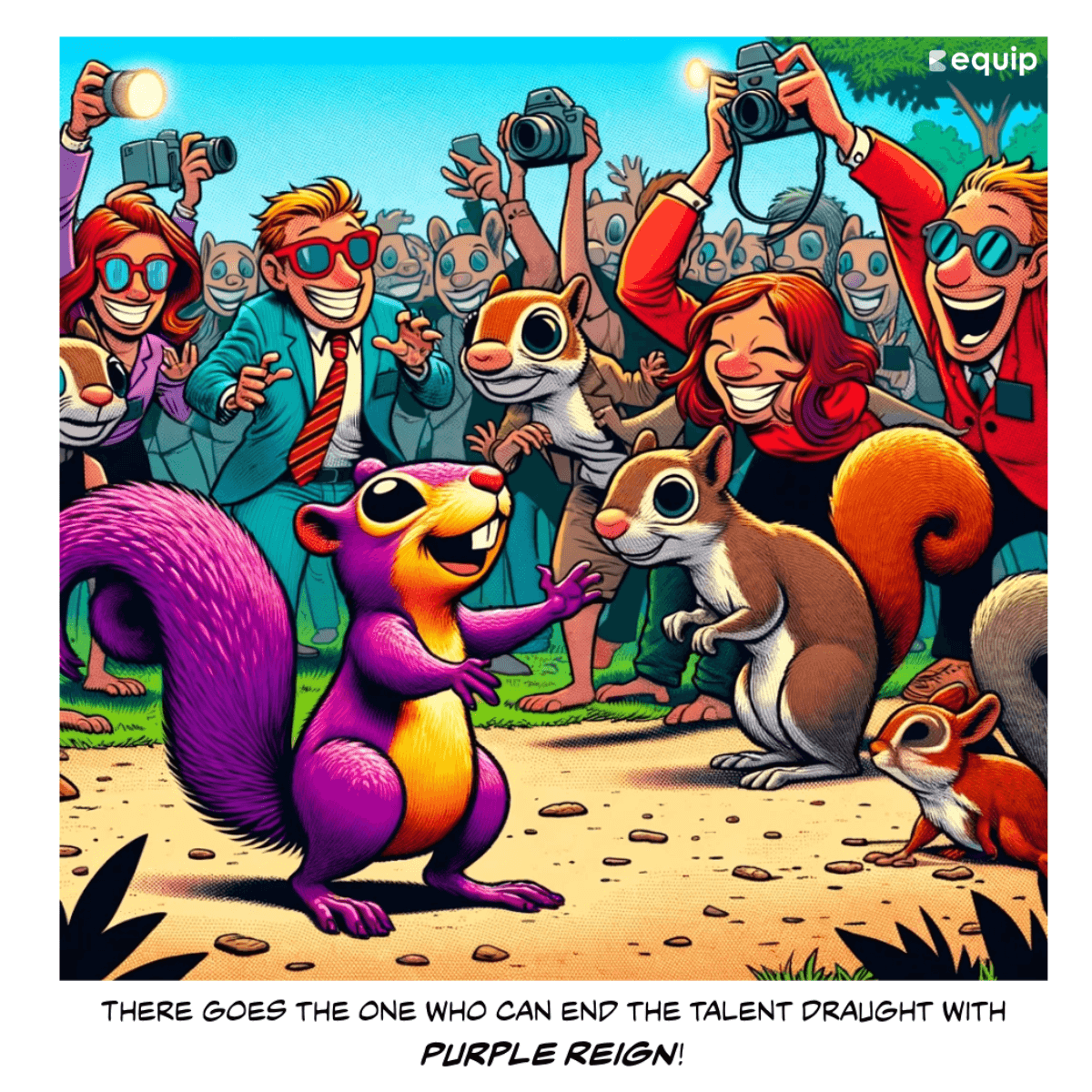 What is a purple squirrel? Purple Squirrel Cartoon